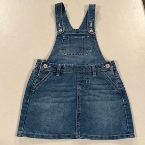 Girls Squeeze Denim Overall Skirt
